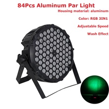 LED Flat Par 84x3W RGB 3IN1 Color Lighting Strobe DMX512 For Atmosphere of Disco DJ Music Party Club Dance Floor Bar Darkening 2024 - buy cheap