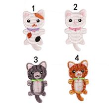 New arrival 10 pcs cute animal Embroidered patches iron on cartoon Motif Applique fabric cloth embroidery accessory 2024 - buy cheap