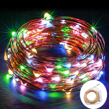 USB powered 10M 100leds copper wire led string lights with on/off Switch christmas festival wedding party decoration Fairy light 2024 - buy cheap