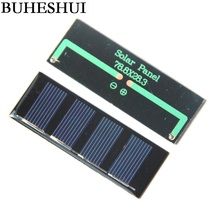 Buheshui mini painel solar de 0.2w 2v 100ma, célula solar policristalino faça você mesmo módulo de brinquedo kits de educação solar epóxi 5 peças 2024 - compre barato