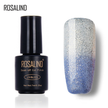 ROSALIND 7ml Changing Temperature Nail Polish Peel Off Nail Polish Gel UV Lamp To Dry Thermal Color Acrylic Paint Top Base Coat 2024 - buy cheap