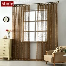 1Pcs Embroidered Tulle Curtains for Living Room Bedroom Sheer Voile Kitchen Curtain Organza Gauze Curtains Home Decor Blinds 2024 - buy cheap