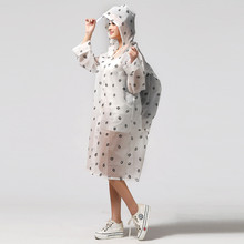 Capa de chuva feminina, capa de eva transparente impermeável, casaco à prova de vento para chuva com bolsa escolar, localização para escalada 2024 - compre barato