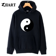 Yin and yang  Chinese philosophy couple clothes girls woman female autumn winter cotton fleece hoodies 2024 - buy cheap