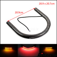 207mm Cafe Racer LED Tail Light Rear Seat Frame Hoop Loop For Honda BMW Yamaha Suzuki Kawasaki CB CG CL R90 SR XJ GT GS TU KZ 2024 - buy cheap