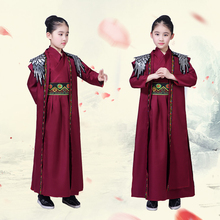 Tang Dynasty Ancient Costume Hanfu Dress for Children Vintage Folk Traditional Chinese Style Stage Performance Cosplay Costume 2024 - buy cheap