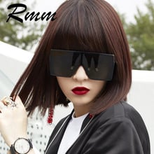 Newest super large frame sunglasses women men hip-hop personality sunglasses popular Rap style Exaggerated European sunglasses 2024 - buy cheap