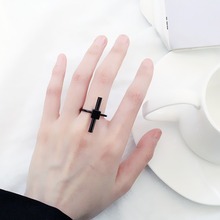 Simples linha-estilo liga anéis aberto duplo-forrado anel geométrico para feminino jóias acessório presente #273579 2024 - compre barato