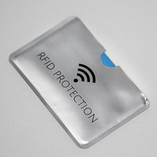 Tarjetero de aluminio con lector de bloqueo para tarjetas, funda de Metal para tarjetas de crédito, de 6,5x9,1 cm 2024 - compra barato