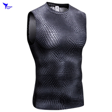 2019 Summer Breathable Running Tank Tops Men Gym Fitness Compression Jogging Vest Clothing Quick Dry Stringer Sleeveless Shirts 2024 - buy cheap