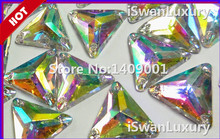 Top-Rated Acrylic 14mm Triangle Crystals Amazing AB Color Loose Beads Strass For Sewing Rhinestones Beads Strass Rhinestones Diy 2024 - buy cheap