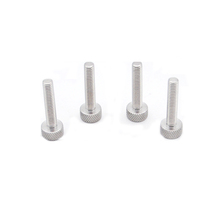 5pcs M3 stainless steel hand screw bolt round heads knurling net screws home decoration bolts  10mm-30mm length 2024 - buy cheap