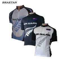 New Zealand cycling jersey white black blue cycling clothing classic style bicycle clothing summer can customized braetan 2024 - buy cheap