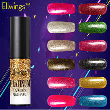Ellwings 3D Diamond Glitter Platinum UV LED Gel Lacquer Shining Fingernails Soak Off Gel Nail Polish Varnish Gel Lak 2024 - buy cheap