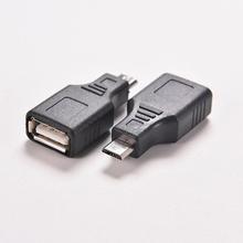 1 шт. черный F/M USB 2,0 A мама к Micro / Mini USB B 5-контактный штекер хост-адаптер OTG конвертер коннектор до 480 Мбит/с 2024 - купить недорого