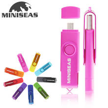 Miniseas 9 Colors Smart Phone Usb Flash Drive Pen Drive 4GB 8GB 16GB 32GB Pendrive External Storage Memory Stick Flash Drive 2024 - buy cheap