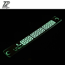 ZD Car-Styling Luminous Phone Number Parking Card Stickers For Kia Rio 3 Ceed Toyota Corolla 2008 Avensis C-HR RAV4 Mazda 3 6 2024 - buy cheap