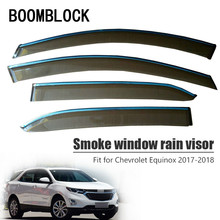 BOOMBLOCK-cubierta para ventana de coche, Deflector de viento y lluvia, ABS, para Chevrolet Equinox 2017 2018, 4 Uds. 2024 - compra barato