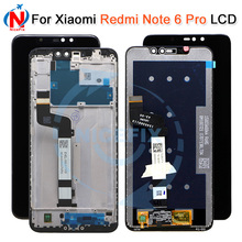 For Xiaomi redmi note 6 Pro LCD Display Touch Screen Digitizer Assembly with frame 6.26'' Repair Parts Display Replacement 2024 - купить недорого