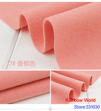 7# pink 1 meter double brushed middle thick cloth fabric for DIY colthes dress overcoat material 2024 - buy cheap