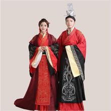 High quality Cotton silk costume Ancient China Clothing Chinese Traditional Wedding Hanfu Costume for Overseas Chinese Couple 2024 - buy cheap