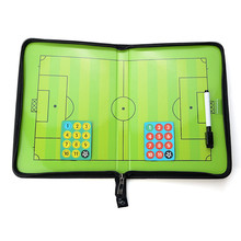 Coaching Board Foldable Football Tactic Board Magnetic Soccer Trainer Training Match Tactical Plate Book With Soccer Marker Pens 2024 - buy cheap