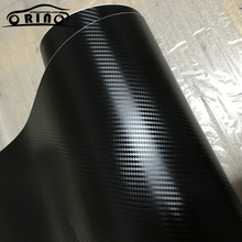 Glossy 3D Carbon Fiber Vinyl Wrap Car Sticker Film Air Free Vehicle Motorbike Body Sticker Decal Size 10/20/30/40/50CMX152CM 2024 - buy cheap