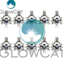 GLOWCAT 10x K691 Árbol de la vida perlas jaula joyería hacer Perfume Aceite Esencial difusor perla jaula medallón colgante 2024 - compra barato