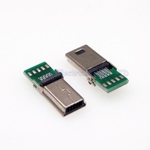 10pcs MINI USB 10P male plug with PCB Board 10Pin mini usb data charging plug 2024 - buy cheap