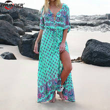 2018 Summer Boho Dress Etehnic Sexy Print Retro Vintage Dress Tassel Beach Dress Bohemian Hippie Dress Robe Vstidos Mujer LX5 2024 - buy cheap