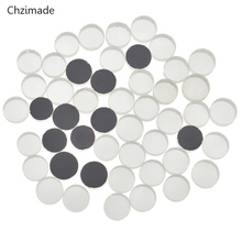 Lychee Life 50Pcs/lot Round Glass Mirror Mosaic Tiles Bulk For DIY Craft Hobbies Artwork Supplies Gifts 2024 - buy cheap