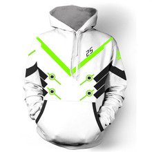 New Overwatches Hooded Sweatshirts Genji DV.a  Reaper Hanzo Hoodies Cool Pullover Coat Jacket Cosplay Halloween Costume props 2024 - buy cheap