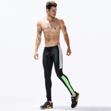 New 2018 men fitness running pants men's elastic tight trousers gym exercise male sweatpants pants man sportswear workout pants 2024 - buy cheap