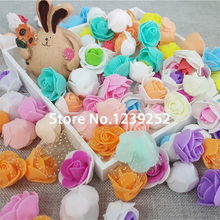 NEW 1000PCS 12 Colors Artificial Rose PE Foam Flower Heads Decoration for Wedding Home DIY Decoration fake flowers 2024 - buy cheap