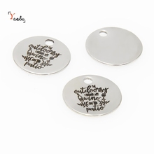 10pcs/lot Wine charm I'm outdoorsy I drink my wine on the patio Stainless steel message Charm pendant 20mm 2024 - buy cheap