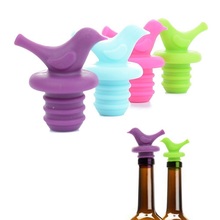 Creative Christmas Party Gift Bird Shaped Wine Bottle Stoppers Silicone Beer Wine Cork Plug Bottle Cover Kitchen Bar Tool 2024 - buy cheap