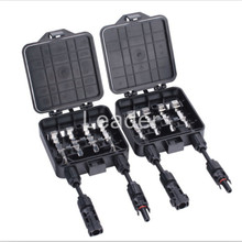 10 pcs/lot 4 way PV Combiner Box Photovoltaic Junction Box for Solar Energy System 3 Diodes Solar JB with Connector 2024 - buy cheap