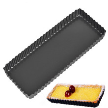 Stainless Steel Non-stick Baking Cake Mold Rectangle Baking Pie Mold Pastry Tools Accessories Removable Bottom Baking Tray Pan 2024 - buy cheap