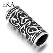 Stainless Steel Slider Tube Beads Squiggle Blacken Slide Charms For 7mm Leather Bracelet DIY Accessories Jewelry Making Supplies 2024 - buy cheap