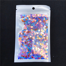 1200Pcs/Pack 4mm Heart Mixed Colors pvc loose sequins Glitter Paillettes Sewing Wedding Craft Kids DIY Accessories Nail Sequin 2024 - buy cheap