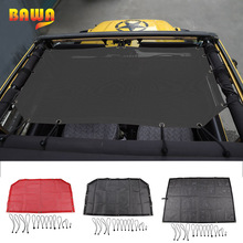 BAWA Car Cover for Jeep Wrangler TJ 1996-2006 SunShade Roof Top Mesh UV Proof Protection Net Accessories for Jeep Wrangler tj 2024 - buy cheap