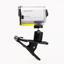 Новинка 2015 г., многофункциональный зажим Sping с шаровым креплением для головы для экшн-камеры Sony HDR-AS100V AS30V AS200V HDR-AZ1 X1000V 2024 - купить недорого
