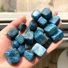 random natural blue apatite quartz crystal tumbled cube stones reiki healing home decoration for sale 100g 2024 - buy cheap