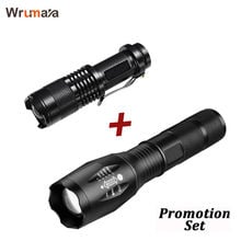 Wrumava Hot Sale LED Flashlight CREE T6 Tactical flashlight + Q5 Mini Torch Lanterna Zoomable Waterproof Flashlight Bike 2024 - buy cheap