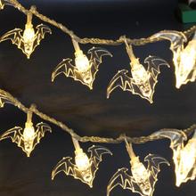 10 шт/20 шт светодиодные декоративные огни в форме летучей мыши Рождественские елочные огни Хэллоуин LED 2024 - купить недорого