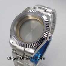 40 мм часы с сапфировым стеклом чехол с браслетом подходит для Miyota автоматические часы для мужчин 2024 - купить недорого
