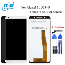 WEICHENG For Alcatel 3L OT5034 5034 5034D LCD Display Digitizer Touch Panel Screen Assembly +Free Tools 2024 - buy cheap