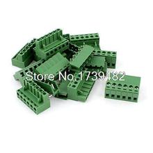 10Pair 6 Position 5.08mm Pitch Male Female PCB Screw Terminal Block Connectors 2024 - buy cheap