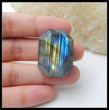 Sale 1Pcs Natural Stone Faceted Labradorite Gemstone Cabochon 29x21x10mm 13.3g 2024 - buy cheap