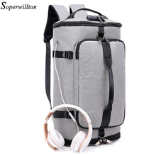 Дорожный рюкзак Soperwilltion, мужской рюкзак, карман для обуви, многофункциональная мужская сумка, водонепроницаемый мужской рюкзак для ноутбука 15,6 дюйма #1233 2024 - купить недорого
